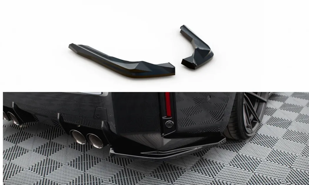 Maxton Design Rear Side Splitters For G87 BMW M2 - Gloss Black