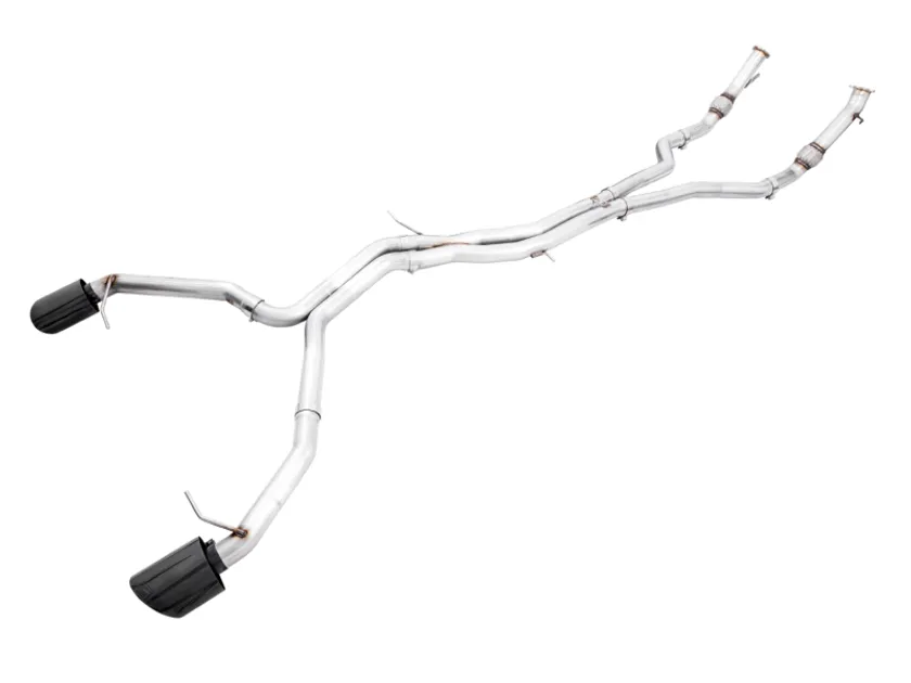 AWE Non-Resonated Track Exhaust for Audi B9.5 RS5 Coupe - Diamond Black RS Tips