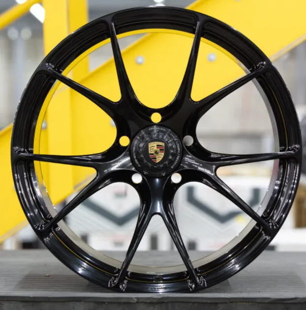 Vossen x Champion RS74 20x9 ET44 (CenterLock) - Gloss Black - 911 Turbo 991 - Front