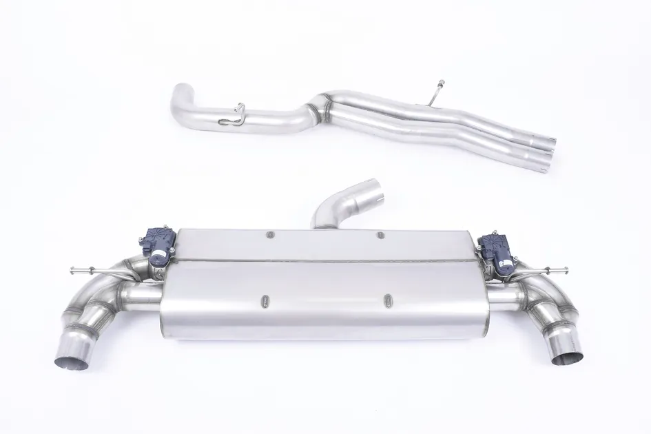 Milltek Non-Resonated Cat-Back Exhaust For MK3 Audi TTRS - Cerakote Black Oval Trims