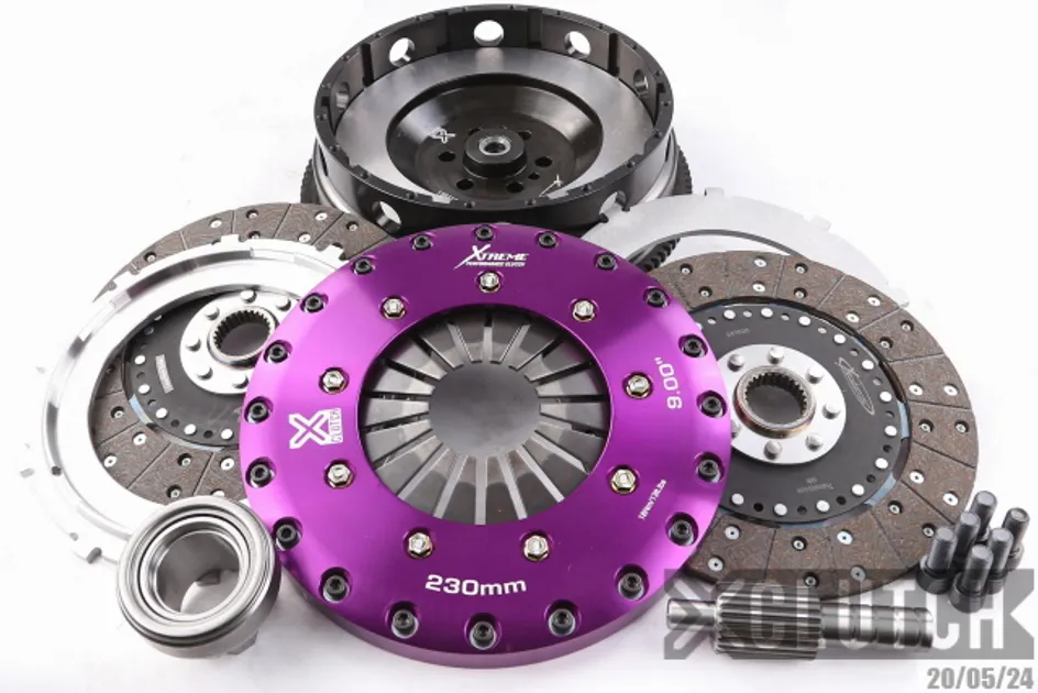 XClutch 9in Twin Solid Organic Clutch For 2011 BMW 1 Series M (6 Bolt/PB in Flywheel)