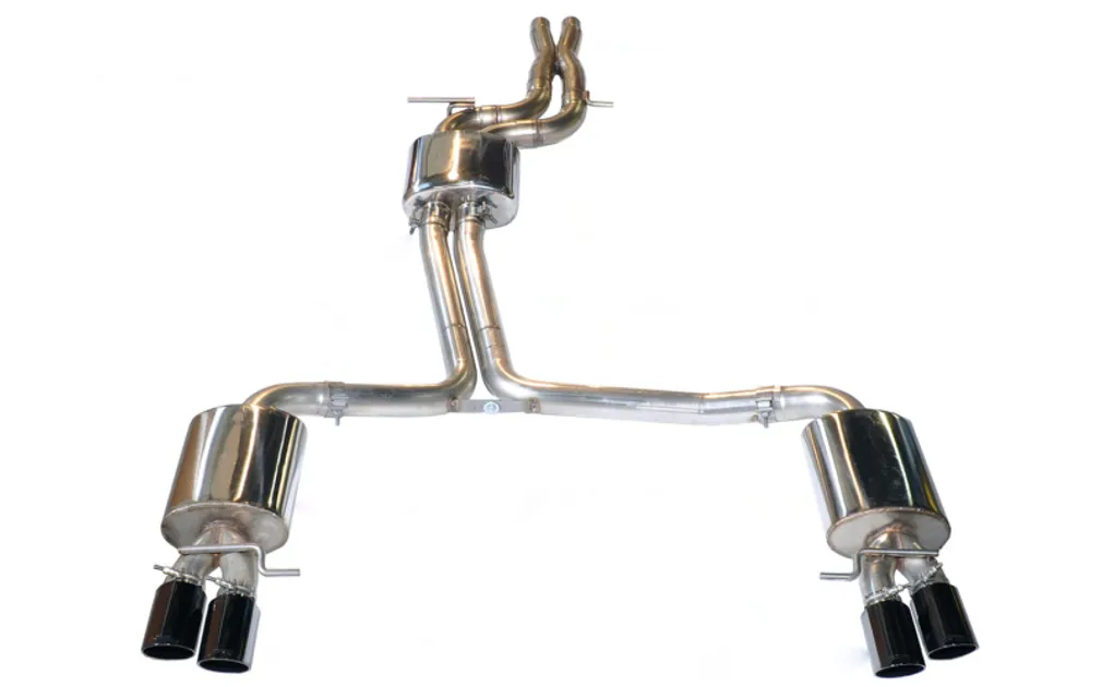 AWE Tuning S5 Cabrio Touring Edition Exhaust System - Diamond Black Tips (3415-43040)
