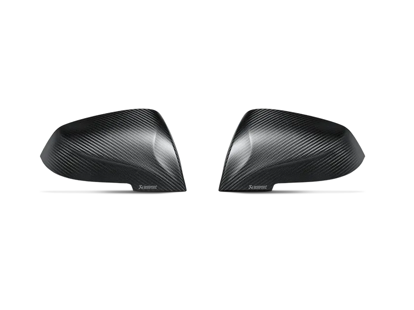Akrapovic Carbon Fiber Mirror Cap Set For F87 BMW M2 - Matte