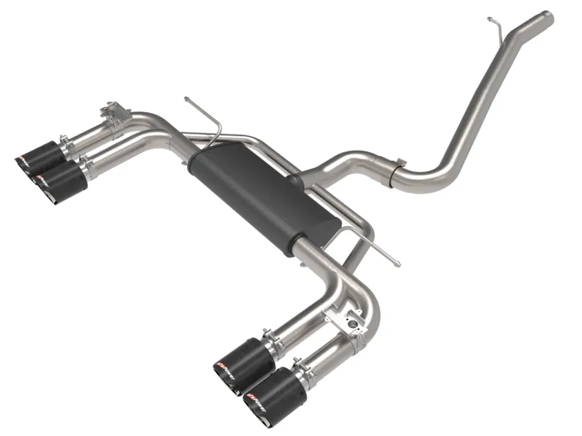 aFe MACH Force-Xp 3 IN to 2-1/2 IN SS Cat-Back Exhaust Carbon For Audi - 49-36442-C