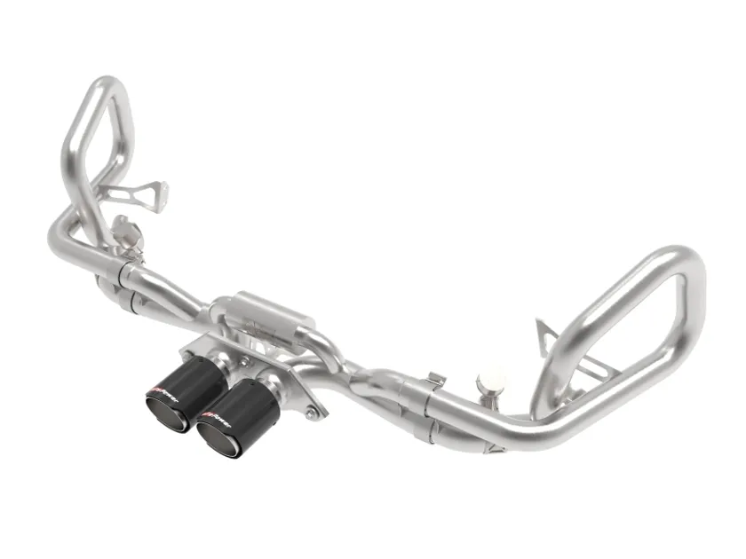 aFe MACH Force-Xp 2-1/2 IN 304 SS Catback w/Carbon Fiber Tip For Porsche - 49-36450-C