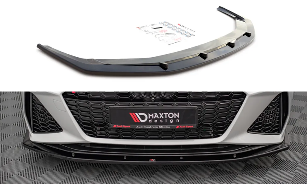 Maxton Design Front Splitter For C8 Audi RS6 – V2