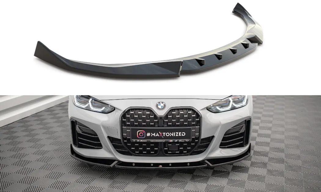 Maxton Design Front Splitter For G26 BMW 4 Series / i4 Gran Coupe MPack – V2