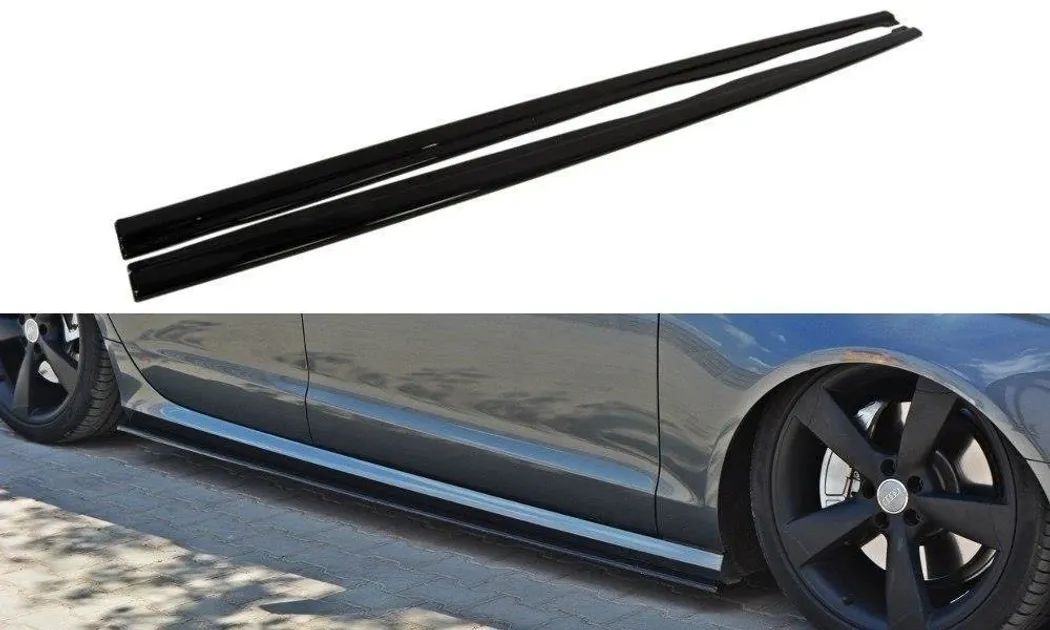 Maxton Design Side Skirts Diffusers For C7 Audi S6 / A6 S-Line