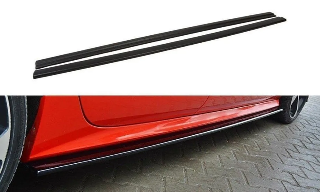 Maxton Design Side Skirt Diffusers For C7 Audi S7 / A7 S-Line Facelift