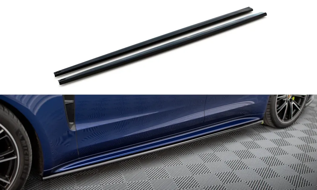 Maxton Design Side Skirts Diffusers For 971 Porsche Panamera E-Hybrid Facelift