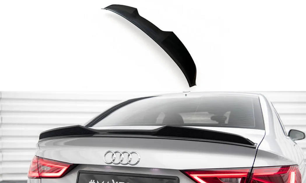 Maxton Design Spoiler Cap 3D For 8V Audi A3 / A3 S-Line / S3 / RS3 Sedan
