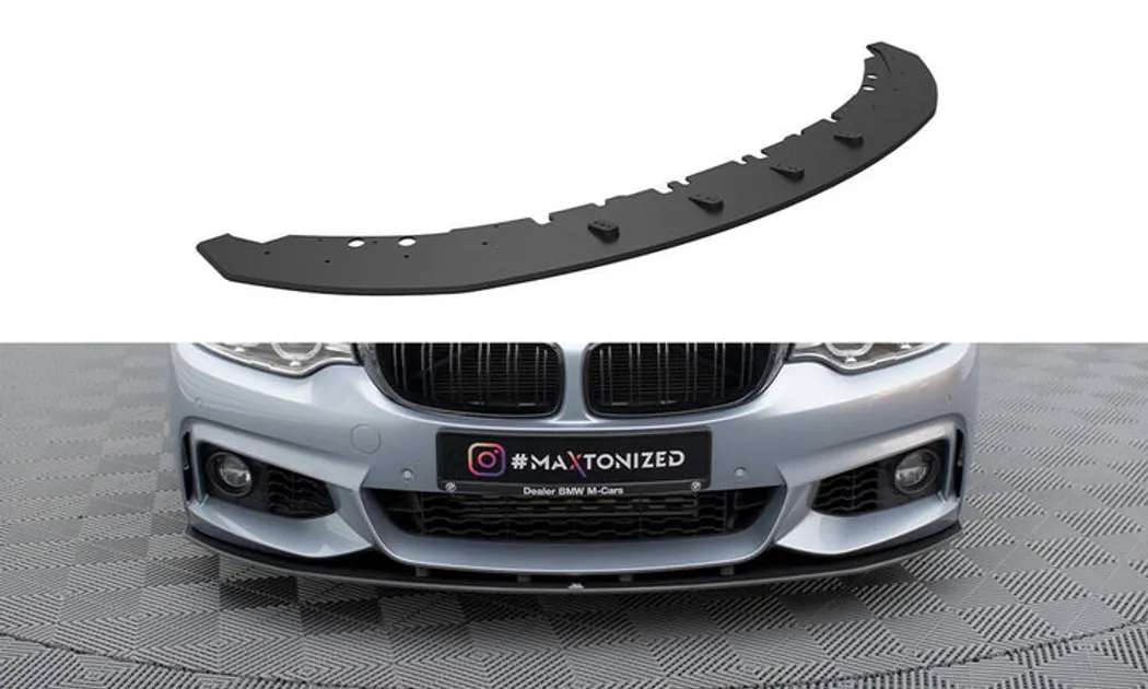 Maxton Design Street Pro Front Splitter For F32 BMW 4 Series Coupe M Pack