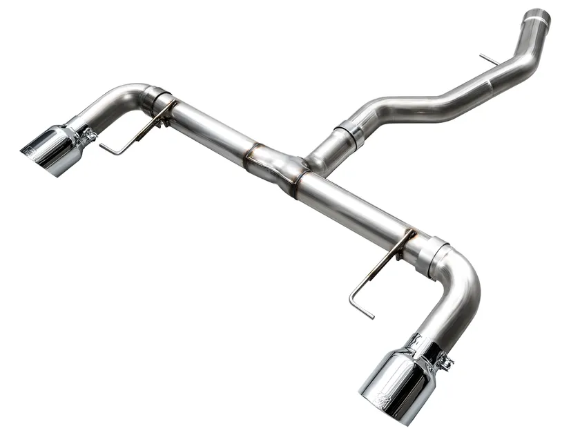 AWE Tuning Track Edition Exhaust Chrome Silver Tips for 23-24 BMW G87 M2 (3020-42487)