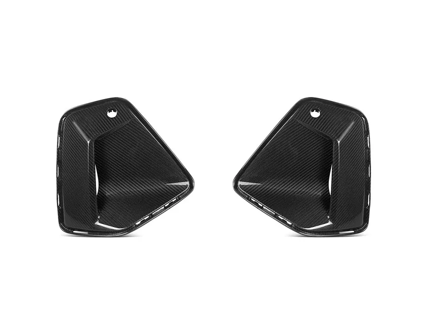 AutoTecknic Dry Carbon Front Bumper Trim Set For G60 BMW 5 Series