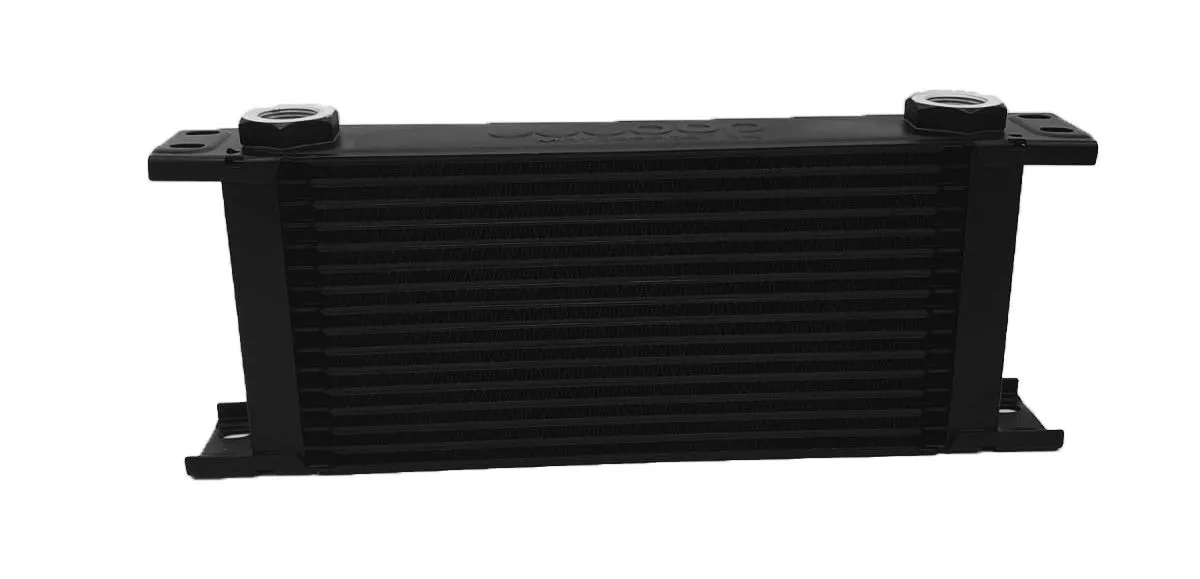 OBP Black 16 Row Oil Cooler with M22 Female Fittings, 235mm Matrix