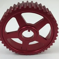 Autotech Lightweight Intermediate Shaft Pulley (Red) - 10