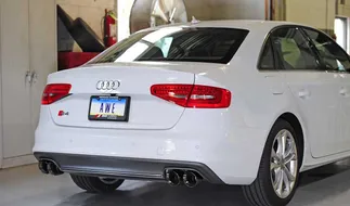 AWE Tuning Track Edition Exhaust - Chrome Silver Tips (102mm) For Audi S4 3.0T