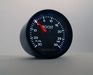 NewSouth Audi White Boost Gauge