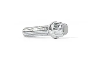 Spulen Ball Seat Wheel Lock Bolt - 14X1.5x 42mm (Chromed) - Single Bolt