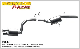 Magnaflow Cat Back For Audi A4 B8 FWD