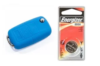 USP Silicone Key Fob Jelly w/ Battery (Blue) - 2032