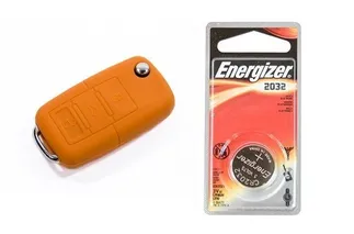 USP Silicone Key Fob Jelly w/ Battery (Orange) - 2032