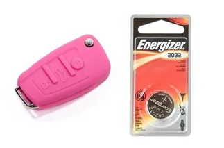USP Audi Silicone Key Fob Jelly w/ Battery (Pink) - 2032