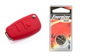 USP Audi Silicone Key Fob Jelly w/ Battery (Red) - 2032