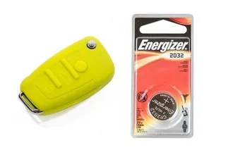 USP Audi Silicone Key Fob Jelly w/ Battery (Yellow) - 2032