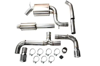 Corsa GTI Cat-Back Exhaust System - Polished Tips For Volkswagen MK7