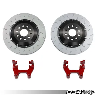 034 2-piece Floating Rear Brake Rotor 350mm For MQB VW & Audi: Red