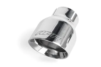 APR 4" Slash-Cut Exhaust Tip Kit, Double Walled, Polished Silver