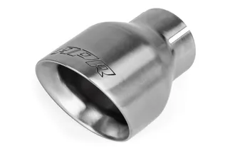 APR 4" Slash-Cut Exhaust Tip Kit, Double Walled, Brushed Silver