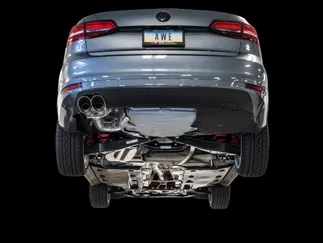 AWE Track Edition Exhaust For MK6 Jetta 1.4T - Diamond Black Tips