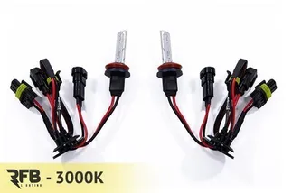 RFB Replacement HID Bulb Pair - 3000K (Rally Yellow) For H11