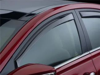 WeatherTech Front Side Window Deflectors (Dark Smoke) For Porsche Cayenne