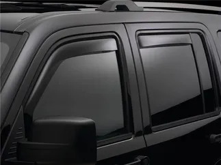 WeatherTech Front and Rear Window Deflectors (Dark Smoke) For Audi A6 / S6 - 82703