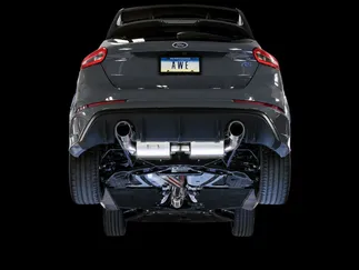 AWE Touring Edition Cat-back Exhaust for Ford Focus RS- Resonated - Chrome Silver Tip