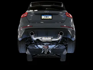 AWE SwitchPath Cat-back Exhaust (with Remote) for Ford Focus RS - Chrome Silver Tips