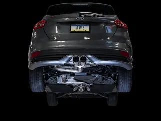 AWE Track Edition Cat-back Exhaust for Ford Focus ST - Chrome Silver Tips