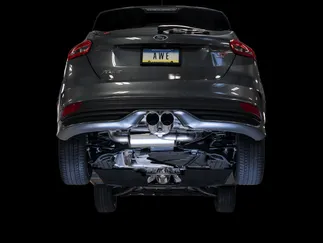 AWE Touring Edition Cat-back Exhaust for Ford Focus ST - Resonated - Chrome Silver Ti