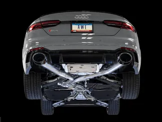 AWE Track Edition Exhaust for Audi B9 RS 5 Coupe - Non-Resonated - Diamond Black RS-s