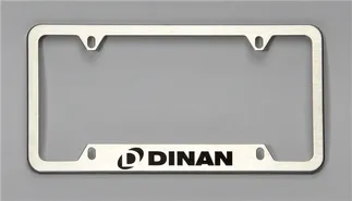 Dinan License Plate Frame - Brushed Steel