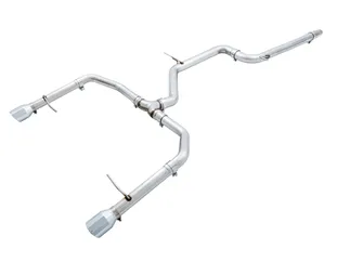 AWE Track Edition Non-Resonated Exhaust For VW MK7 Jetta GLI - Chrome Silver Tips