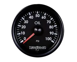NewSouth Indigo (Blue) Oil Pressure Gauge