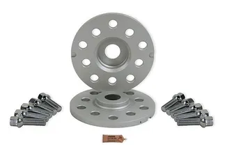 Spulen Wheel Spacer Pair & Bolts - 15mm (White Zinc) - 57.1 Hub