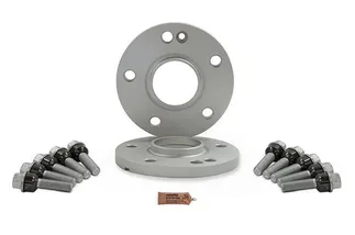 Spulen Wheel Spacer Pair & Bolts - 15mm (White Zinc) - Porsche Hub