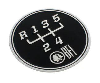 BFI 5-Speed Gate Pattern Coin for Heavy Weight Shift Knobs (Transverse)