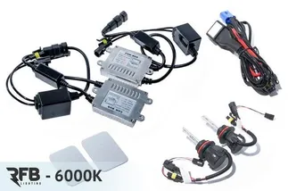 RFB 9007 HID Conversion Kit with CAN-BUS Ballasts - 6000K (Diamond White)