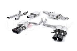 Milltek Catback Exhaust - Quad Cerakote Black Tips For Audi SQ5 3.0 TFSI